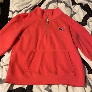 Pink medium quarter zip